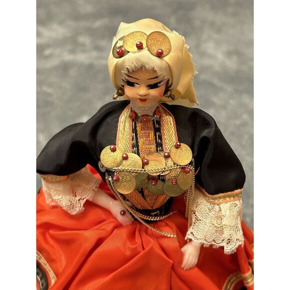 Vintage EROS Florence Made in Italy Roma Girl Doll in Traditional Costume 24 In. - Picture 7 of 11